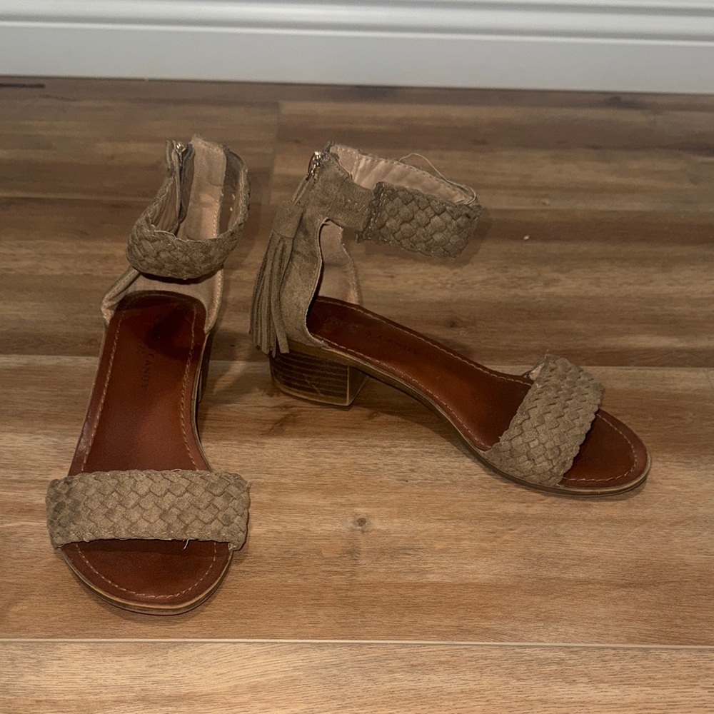 Rock & Candy Tan Braided Sandals